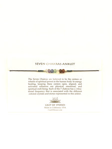 7 Chakras Anklet by HippieBird Life