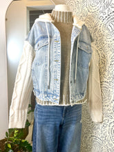 Load image into Gallery viewer, Sweater Denim Jacket